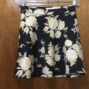 A-line Floral Skirt